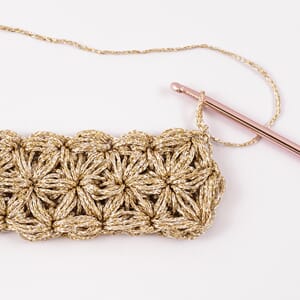 Hekletråd Glitter 1,5mm