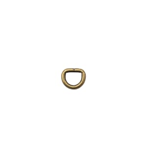 AC4099 D-ring 10x10mm Antikkgull 1283