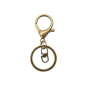 AC4109 Nøkkelring 25mm Antikkgull 1382