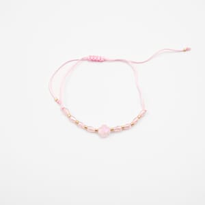 BR1001 Armbånd Rosa/gull 9839