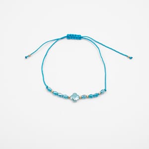 BR1005 Armbånd Turkis/gull 9877