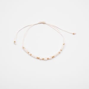 BR1016 Armbånd Hvit/gull 9983