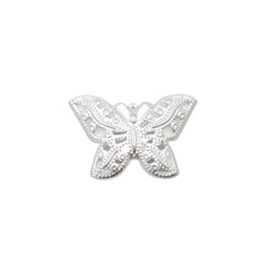 107160 Metall sommerfugl sølv 3098