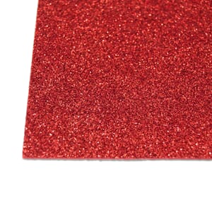 FO211 Mosegummi Glitter rød 9393