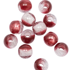 GO3006 Perle Resin Mørkrød 12mm 4567