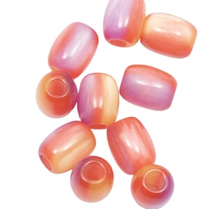 GO3036 Perle Resin Rød/gul/lilla 12x10mm 4864