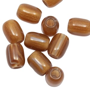 GO3042 Perle Resin Brun 12x10mm 4925