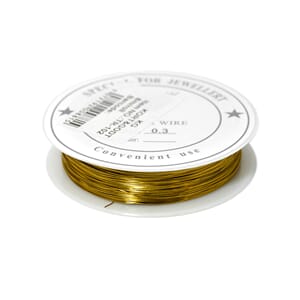 TR102 Metalltråd 0,3mm Antikk gull  8815