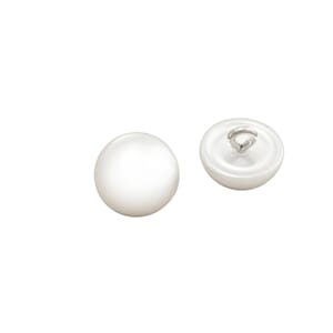 KN835 Knapp 12mm 60stk Hvit Perle 4420