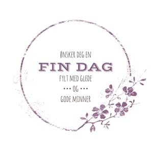 CA348 Kort Bursdag Lilla 3933