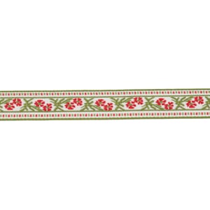 RI319 Bånd 10mm Hvit/grønn 22m 3073