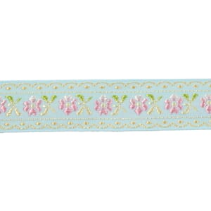 RI326 Bånd 25mm Blå/rosa 22m 3141