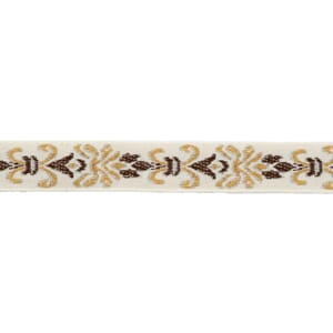 RI333 Bånd 15mm Krem/brun 22m 3219