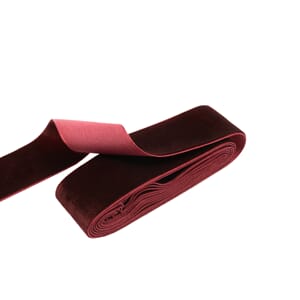 RI502 Fløyelsbånd 30mm Mørk rød 2m 5250