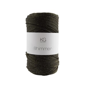 SG103 Shimmergarn 16 Sort/gull 5572