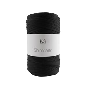 SG108 Shimmergarn 28 Sort/sort 5695