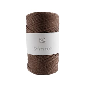 SG111 Shimmergarn 39 Brun/sølv 5534