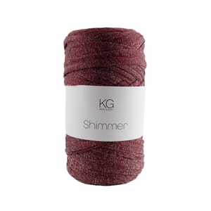SG113 Shimmergarn 48 Burgunder/sølv 3998