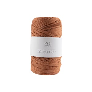 SG115 Shimmergarn 50 Rødbrun/sølv 3967