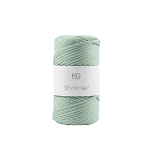 SG119 Shimmergarn 23 Grågrønn/sølv 5898