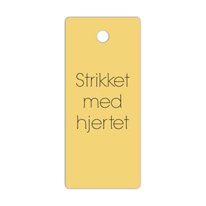 TA101 Tags Gul Strikket med 7508