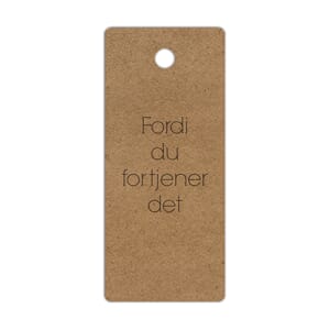 TA117 Tags Kraft Fortjener det 7669