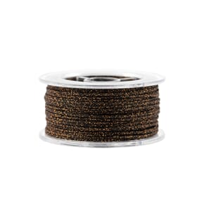 TR333 Smykketråd Brun/glitter 6371