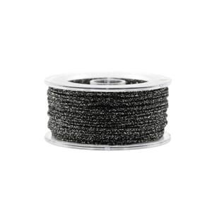 TR334 Smykketråd Sort/glitter 6388
