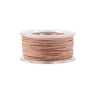 TR339 Smykketråd Brunrosa/glitter 6432