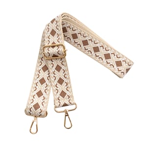 KOMMER FEB - VH2007 Skulderreim Beige/hvit 130cm 2747