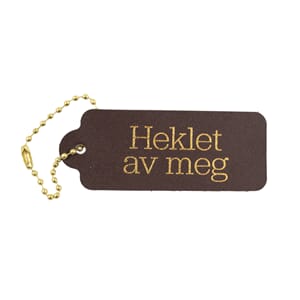 VP103 Skinnmerke Brun Heklet av meg 8619