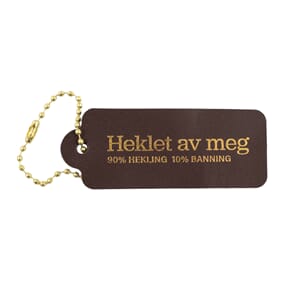 VP104 Skinnmerke Brun Heklet av meg 8626