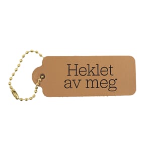VP111 Skinnmerke Lysbrun Heklet av meg 8695