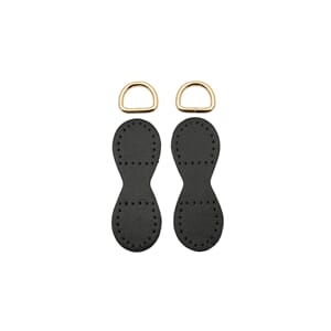 WB2002 D-ring m feste Sort 9210