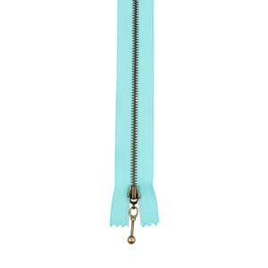 ZI274 Glidelås 18cm 5mm Turkis 1511