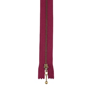 ZI276 Glidelås 18cm 5mm Vinrød 1535