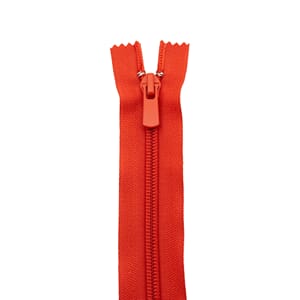 ZI329 Glidelås 25cm 5mm Rødoransje 6277