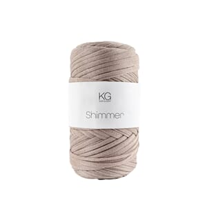 SG102 Shimmergarn 10 Beige/sølv 4902